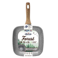 MAURY'S FOREST BISTECCHIERA CON MANICO REALIZZATA IN TITANIO RINFORZATO 26X26 CM