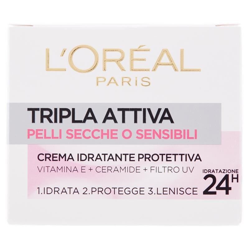 L'OREAL PARIS CREMA TRIPLA ATTIVA PER PELLI SENSIBILI 50 ML