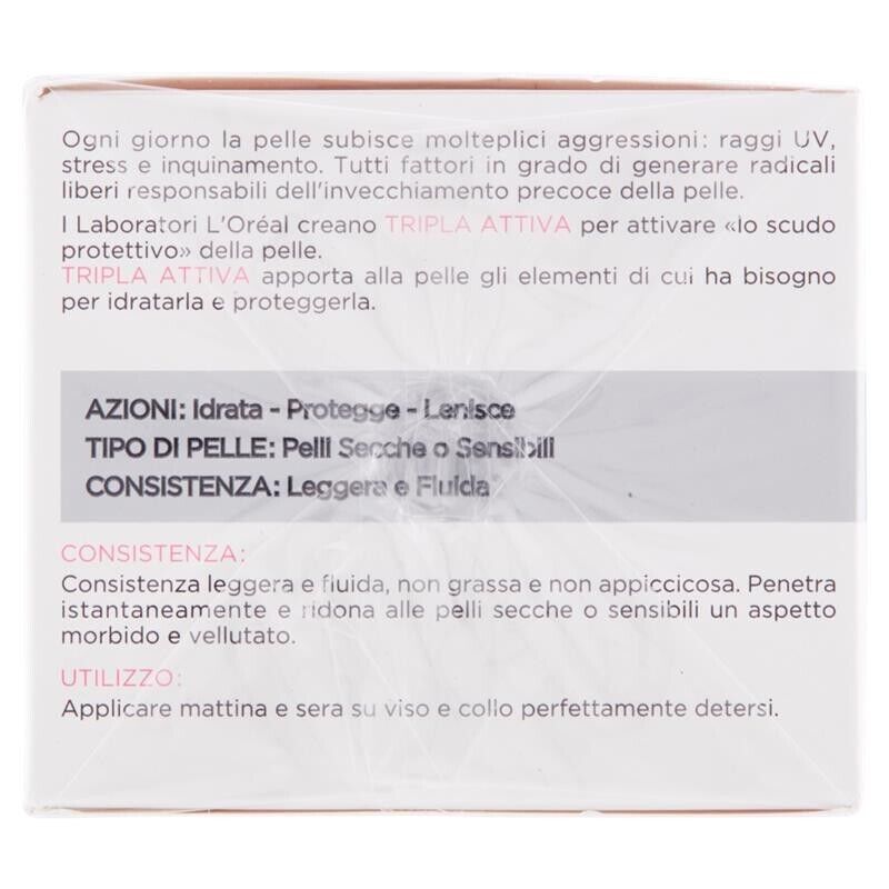L'OREAL PARIS CREMA TRIPLA ATTIVA PER PELLI SENSIBILI 50 ML
