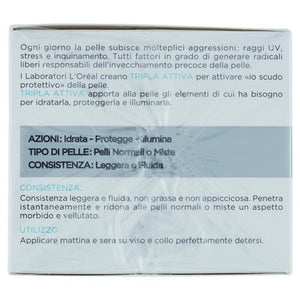 L'OREAL PARIS CREMA TRIPLA ATTIVA PELLI NORMALI E GRASSE DA 50 ML