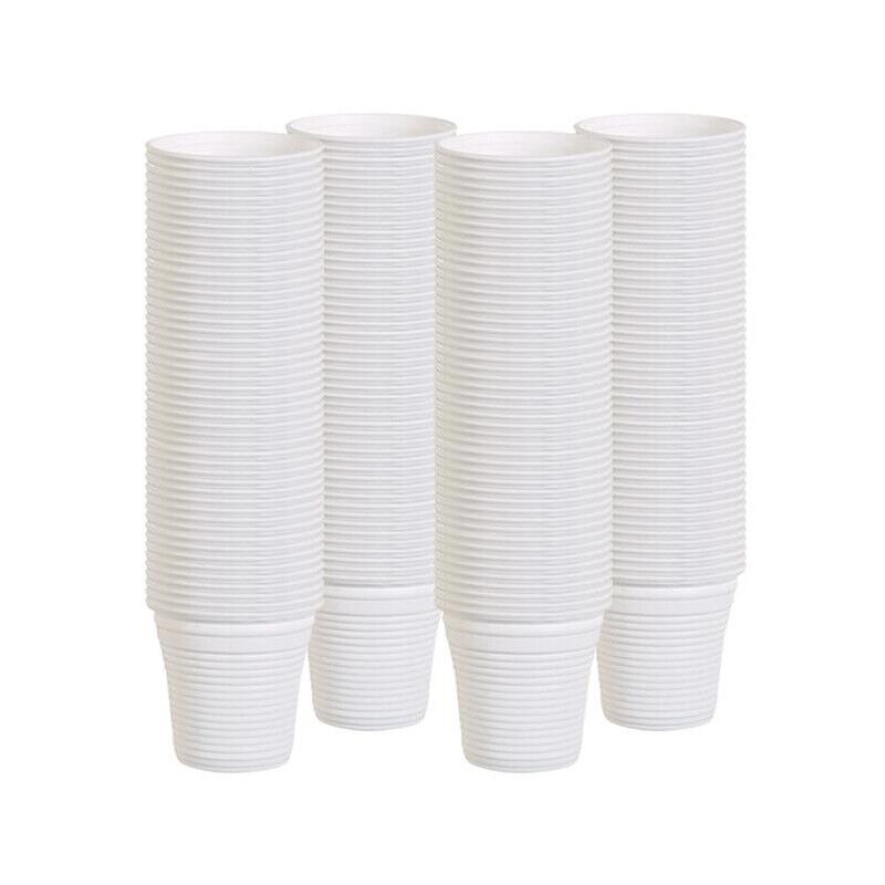 MAURY'S BICCHIERINI CAFFÈ IN BIOPLASTICA MONOUSO 80 ML IN SET 200 PZ BIANCHI