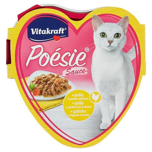 SET 30 CONFEZIONI GATTO POÉSIE SAUCE + POLLO E VERDURE DELL'ORTO 85 GR