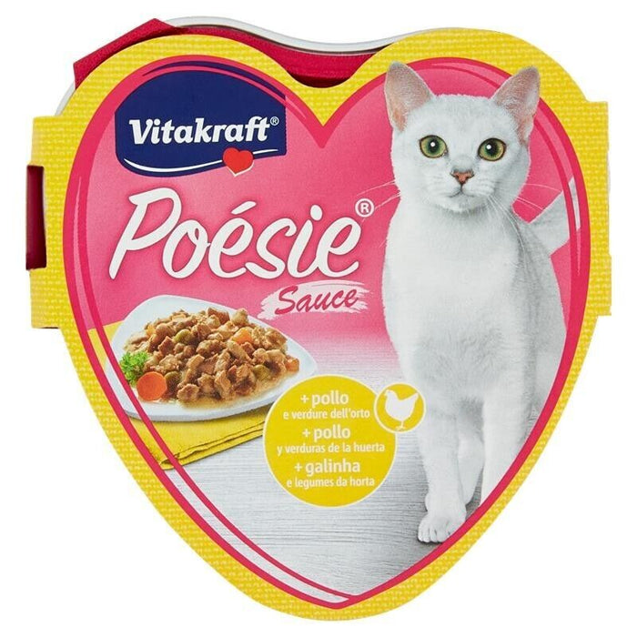 SET 30 CONFEZIONI GATTO POÉSIE SAUCE + POLLO E VERDURE DELL'ORTO 85 GR