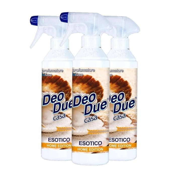 SET 3 CONFEZIONI DEODUE DEO CASA PROFUMATORE BIFASE 500ML ESOTICO