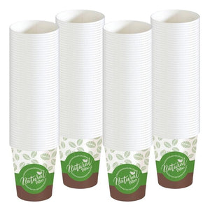 SET 200 BICCHIERI IN CARTONCINO BIO CAPIENZA 160-190 ML