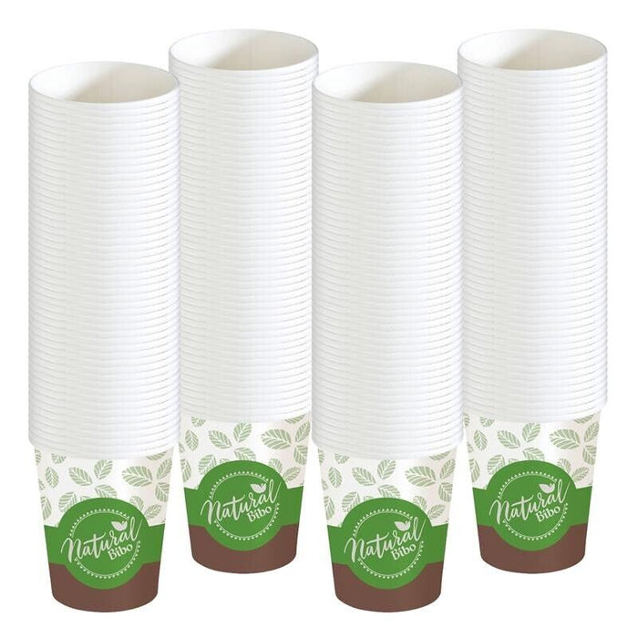 SET 200 BICCHIERI IN CARTONCINO BIO CAPIENZA 160-190 ML