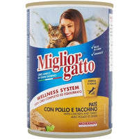 SET 24 CONFEZIONI MIGLIOR GATTO PATÈ POLLO E TACCHINO IN CONFEZIONE DA 405 GR