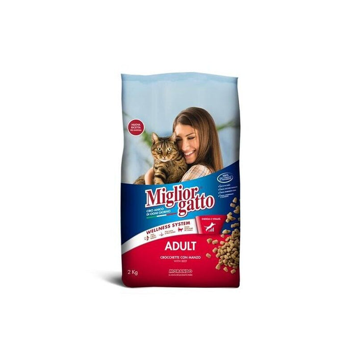 SET 3 CONFEZIONI MIGLIOR GATTO CROCCANTINI CON MANZO E FEGATO 2 KG