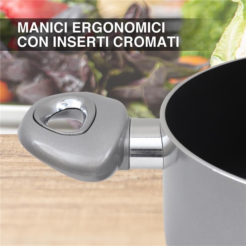 MAURY'S CHEF INDUCTION CASSERUOLA 20 CM CON FONDO IN TECNOLOGIA XYLAN