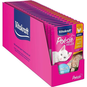 SET 23 BUSTINE POESIE DELI SAUCE 85GR POLLO JUNIOR PER GATTI 2-12 MESI