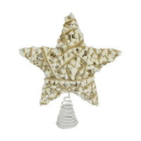 SNOWBALL PUNTALE  A STELLA IN COLORE ORO