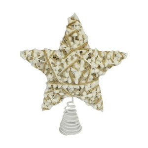 SNOWBALL PUNTALE  A STELLA IN COLORE ORO