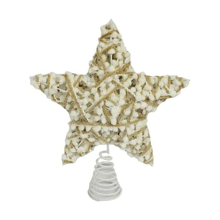 SNOWBALL PUNTALE  A STELLA IN COLORE ORO