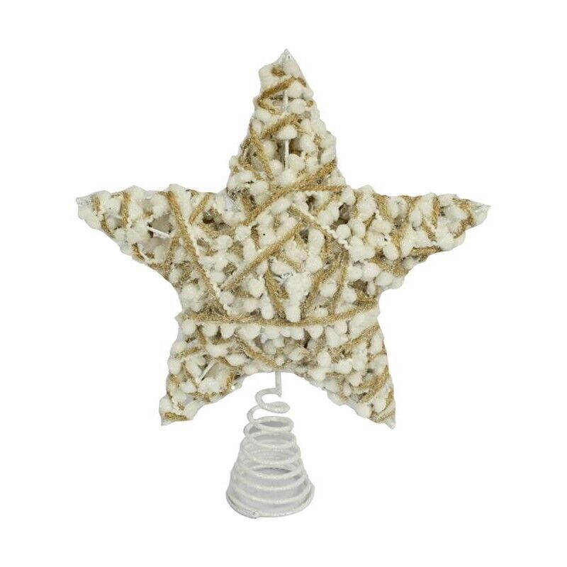 SNOWBALL PUNTALE  A STELLA IN COLORE ORO