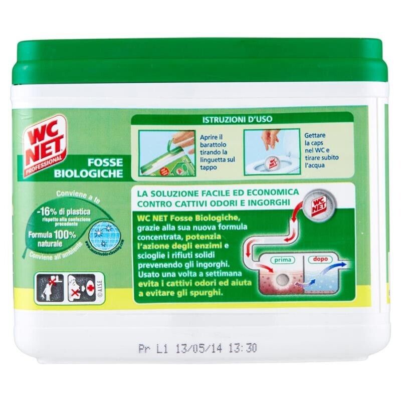SET 6 CONFEZIONI DI WC NET FOSSE BIOLOGICHE PASTIGLIE DA 300 GR 12PZ CIASCUNA