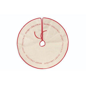 MAURY'S SOTTO ALBERO DI NATALE  MERRY CHRISTMAS 90 CM ROSSO E BIANCO