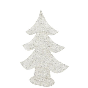 MAURY'S ALBERO DI NATALE DECORATIVO GLITTER WHITE DA 45 CM