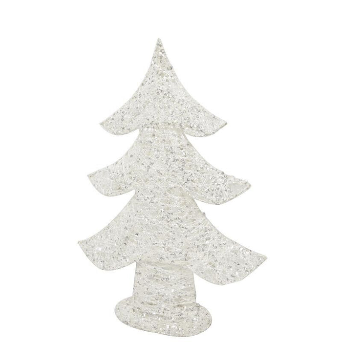 MAURY'S ALBERO DI NATALE DECORATIVO GLITTER WHITE DA 45 CM