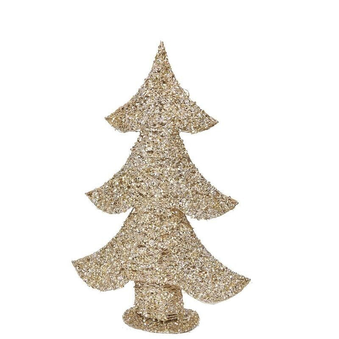 MAURY'S ALBERO DI NATALE DECORATIVO GLITTER GOLD DA 45 CM