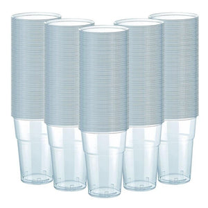 BIBO SET DA 500 BICCHIERI IN PLASTICA TRASPARENTE DA 200/250 CC