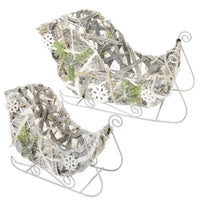 MAURY'S WOODY XMAS SLITTE DECORATIVE IN SET DA 2 PEZZI