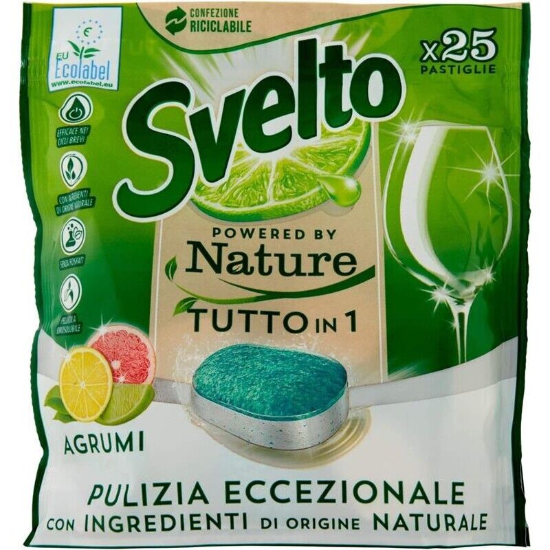 SVELTO POWER BY NATURE TABS PER LAVASTOVIGILIE DA 25 PEZZI AGLI AGRUMI
