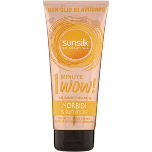 SUNSILK 1 MINUTE WOW MASCHERA PER CAPELLI MORBIDI E LUMINOSI 180 ML