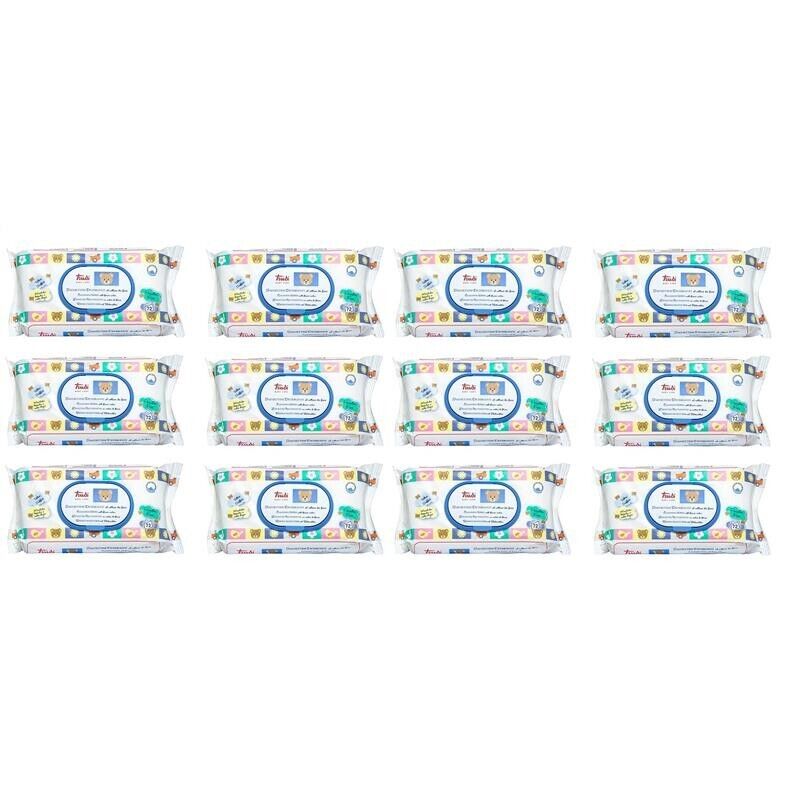SET 12 CONFEZIONI DA 72 TRUDY BABY CARE SALVIETTINE UMIDIFICATE NETTARE DI FIORI