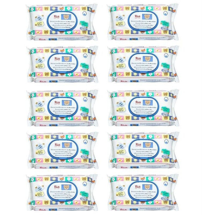 SET 10 CONFEZIONI DA 72 TRUDY BABY CARE SALVIETTINE UMIDIFICATE NETTARE DI FIORI