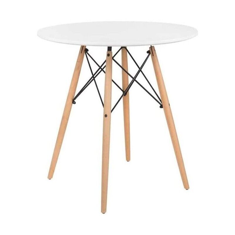 URBAN INDUSTRIALTAVOLO TDO IN MDF 80 X H74 CM IN COLORE BIANCO