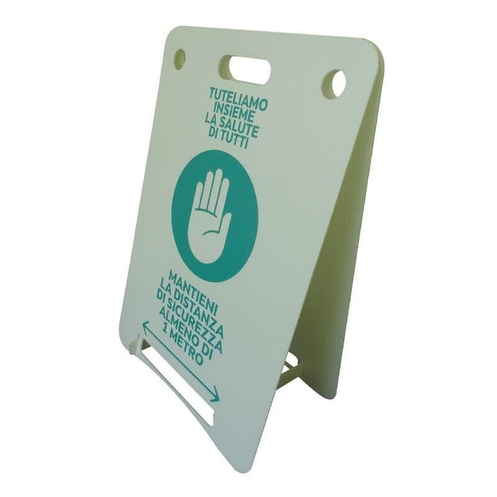 CARTELLO A CAVALLETTO PER DISTANZIAMENTO DI SICUREZZA