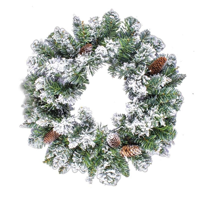 MAURY'S GHIRLANDA DI NATALE DIETRO PORTA 45CM COURMAYEUR CON PIGNE