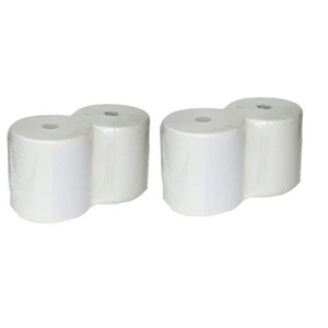 MAURY'S SET 2 COPPIE DI BOBINE MULTIUSO LISCE IN 100% CELLULOSA 800 STRAPPI