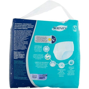 SERENITY PANTS NOTTE MUTANDINA ASSORBENTE TRASPIRANTE TAGLIA L 12 PZ