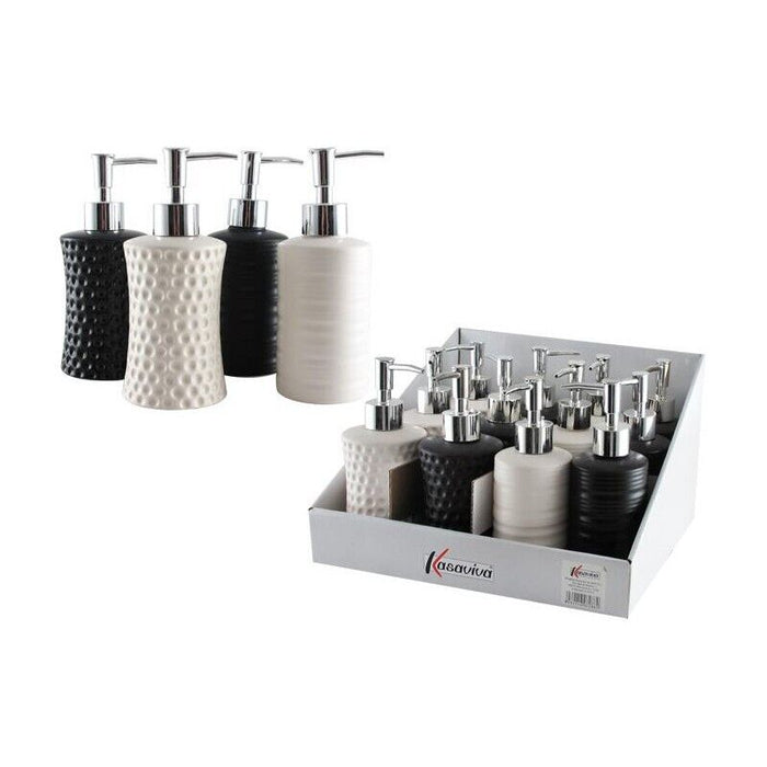 DISPENSER SAPONE PER BAGNO O CUCINA BLACK & WHITE COLORI ASSORTITI