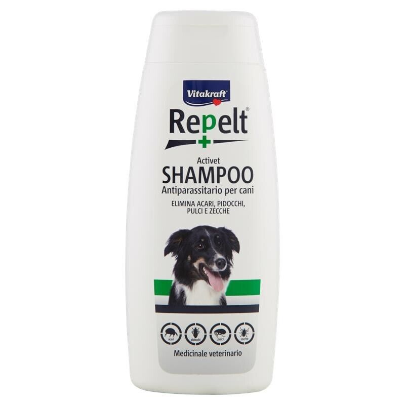 REPELT SHAMPOO ANTIPARASSITARIO PER CANI 250 ML