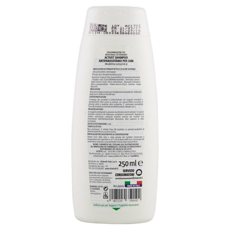 REPELT SHAMPOO ANTIPARASSITARIO PER CANI 250 ML