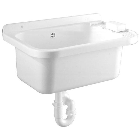 LAVABO IN RESINA CON KIT DI FISSAGGIO 50 X 32 CM