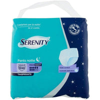 SERENITY PANTS NOTTE MUTANDINA ASSORBENTE TRASPIRANTE TAGLIA M 12 PZ