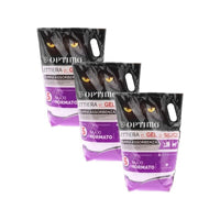KIT SET 3 PZ OPTIMO LETTIERA PER ANIMALI IN GEL DI SILICE CON ASSORBENZA DI 5 L