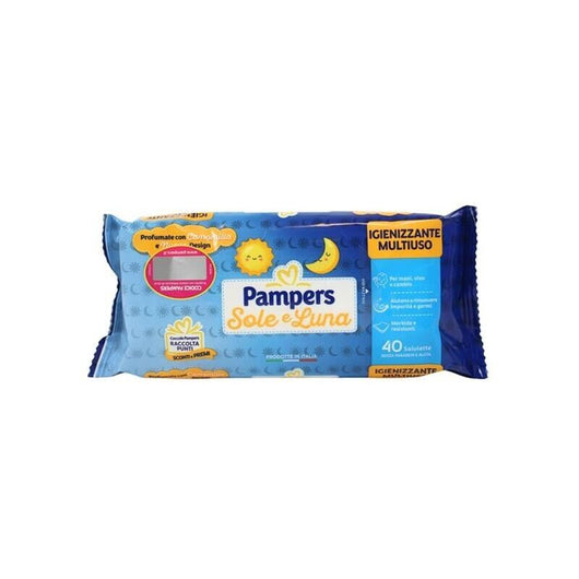 SET 3 CONFEZIONI DI PAMPERS SALVIETTE UMIDIFICATE BAMBINI SOLE LUNA 40PZ