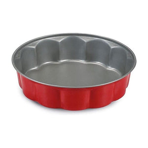 ROSSANA TORTIERA FIORELLA DA 26 CM CON FONDO ANTIADERENTE COLORE ROSSO
