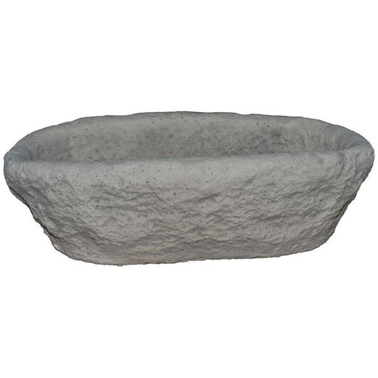 DECOGARDEN FIORIERA MORTAIO IN GRANULATO DI PIETRA ANTICA 40 X 23 X H 13 CM