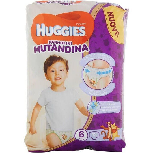 HUGGIES PANNOLINI MUTANDINA UNISEX  IN CONFEZIONE DA 13 PEZZI TAGLIA 6 15-30 KG