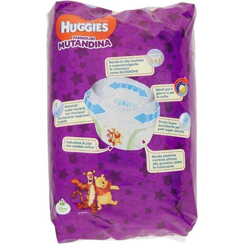 HUGGIES PANNOLINI MUTANDINA UNISEX  IN CONFEZIONE DA 13 PEZZI TAGLIA 6 15-30 KG