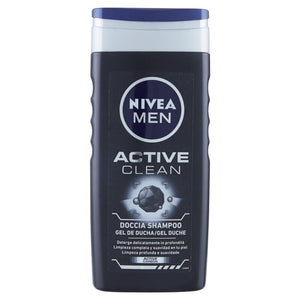 SET 3 NIVEA DOCCIA MEN ACTIVE CLEAN IN FORMATO DA 250 ML