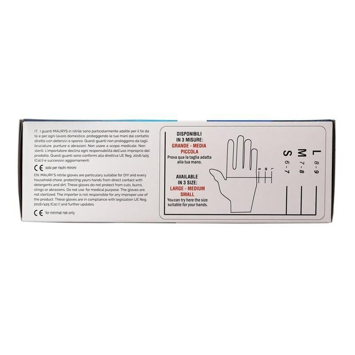PERFECT HOUSE GUANTI IN NITRILE IN CONFEZIONE DA 100PZ TG L COLORE NERO