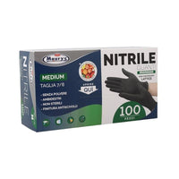 PERFECT HOUSE GUANTI IN NITRILE IN CONFEZIONE DA 100PZ TG M COLORE NERO