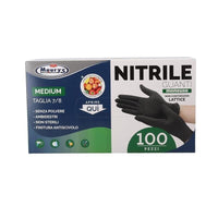 PERFECT HOUSE GUANTI IN NITRILE IN CONFEZIONE DA 100PZ TG M COLORE NERO
