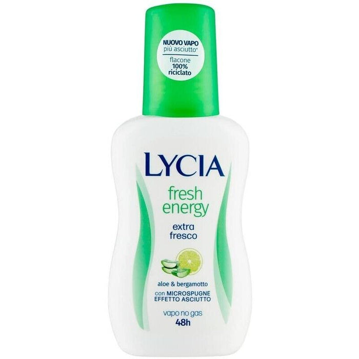 SET 12 CONFEZIONI LYCIA DEODORANTE VAPO IN FORMATO DA 75 ML FRESH ENERGY